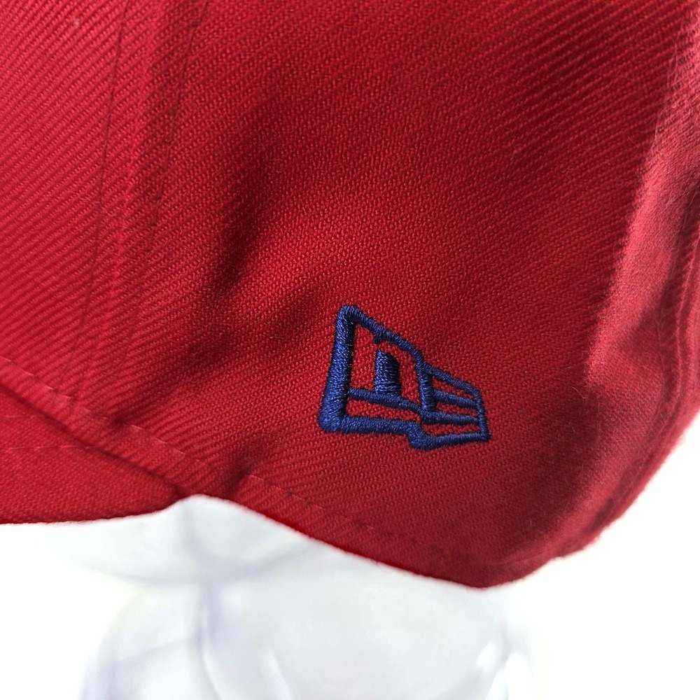 Texas Rangers Red Snapback Hat Texas State Outline Adult Size 8, MLB New Era 59 - Picture 7 of 12